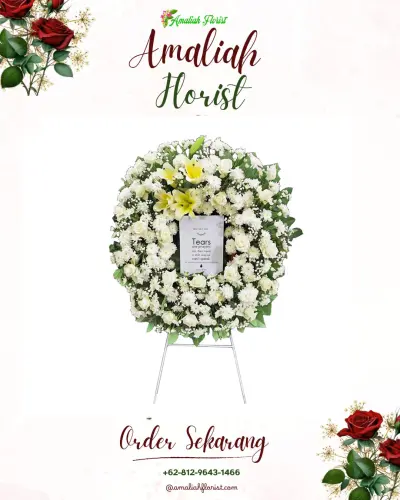 Krans Bunga Duka Cita di Sukamantri